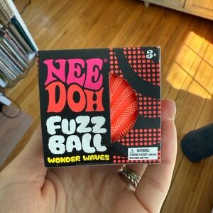 NWT Orange Nee Doh Fuzz ball wave pattern rare to find
